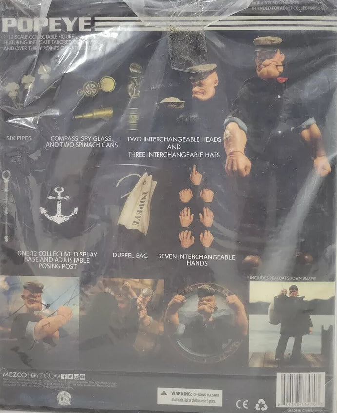 Mezco Toys Popeye 1:12 Collective Action Figure Brand New