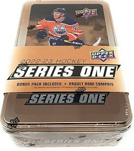 2022/23 Upper Deck Series 1 NHL Hockey Retail Tin Factory Sealed