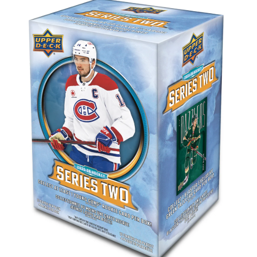 2025/26 Upper Deck NHL Hockey Series 2 Blaster Box Factory Sealed