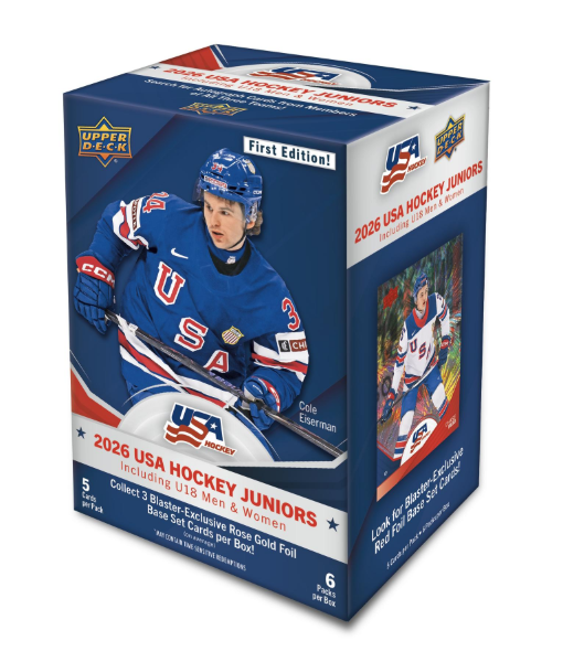 2026 Upper Deck Hockey Team USA Juniors Blaster Box Factory Sealed