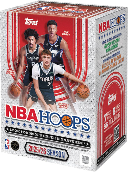 2025/26 Topps Hoops NBA Basketball Value Blaster Box Factory Sealed