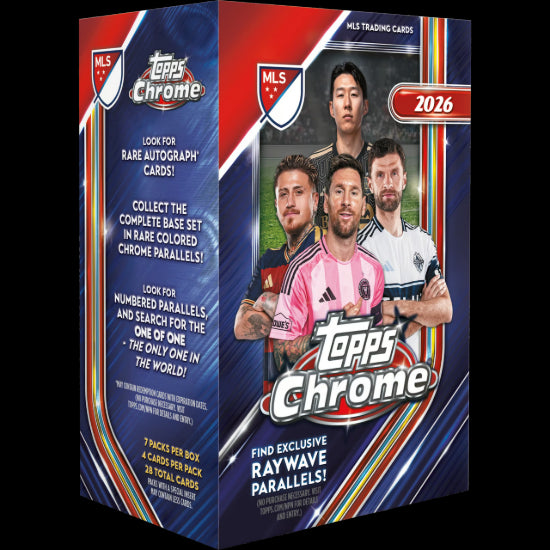2026 Topps MLS Chrome Soccer Value Blaster Box Factory Sealed
