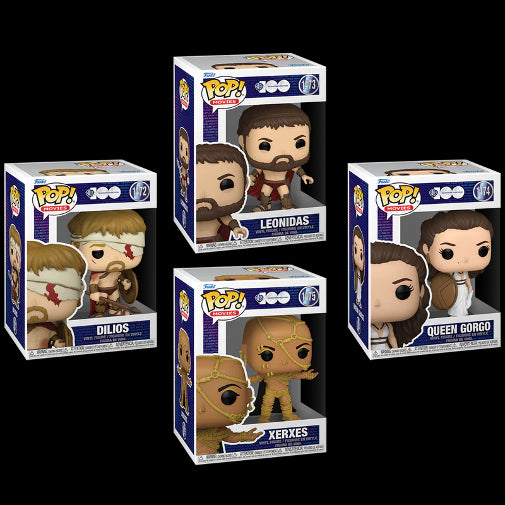 Funko POP Movies 300 Movie Set Of 4 Vinyl Action Figures Brand New
