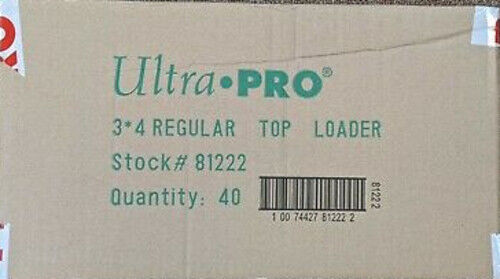 Ultra Pro 3x4 Regular Toploaders With Sleeves 35pt Case Of 40 Packs New