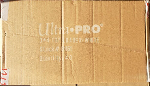 Ultra Pro 3x4 Regular Toploaders 35pt Card Holders White Border CASE 40 Packs