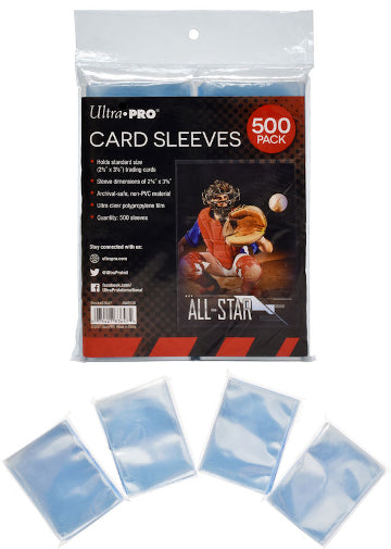 Ultra Pro 500 Pack Soft Sleeves Regular Card Holders Brand New