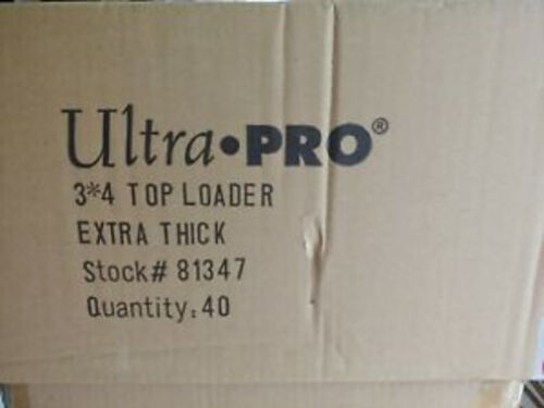 Ultra Pro 3x4 Regular Toploaders Card Protectors 75pt Extra Thick CASE 40 Packs