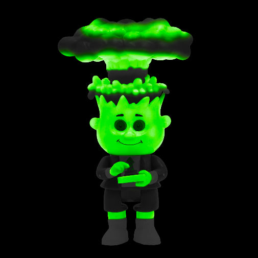 Super 7 Garbage Pail Kids Adam Bomb Glow In Dark Action Figure New