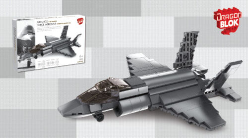 Dragon Blok Lego Aircraft Air Force F-35 Fighter Jet 312 Pieces Building Set New