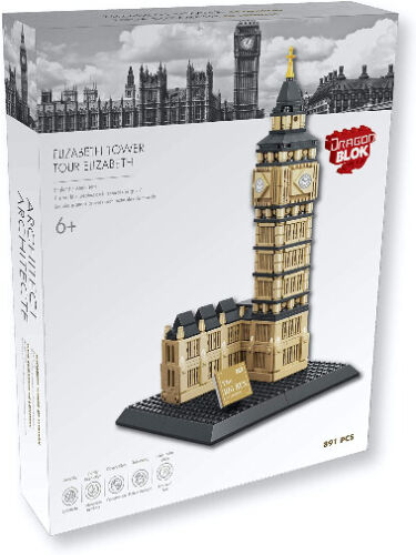 Dragon Blok Lego Architect Elizabeth Tower 891 Piece Building Set Brand New