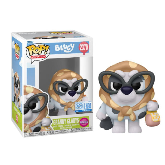 Funko POP TV Bluey Granny Gladys Flocked Exclusive Vinyl Figure New