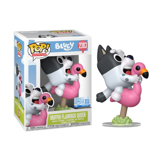 Funko POP TV Bluey Muffin Flamingo Queen Exclusive Vinyl Figure New