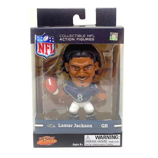 Party Animal NFL Football Baltimore Ravens Lamar Jackson Big Baller Vinyl Figure New
