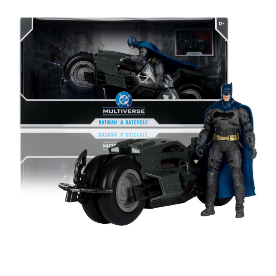 McFarlane Toys DC Multiverse Batman With Bat Cycle (Flash Movie) Figure Set New