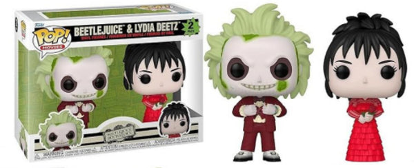 Funko POP Beetlejuice 2 Movie Beetlejuice & Lydia 2 Pack Vinyl Figures New