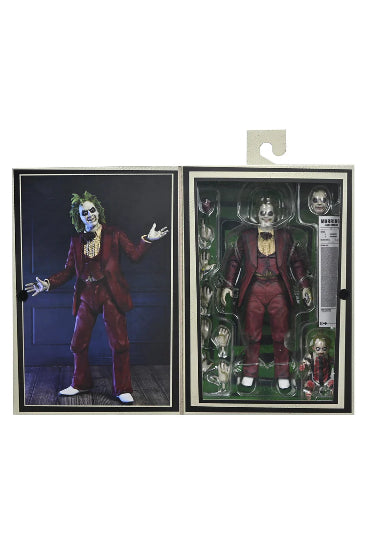 NECA Beetlejuice Ultimate Red Tuxedo 7" Beetlejuice Figure New