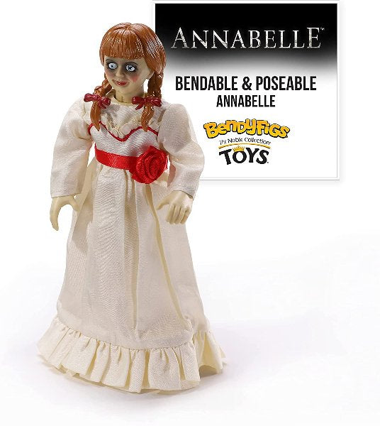 Noble Collection Bendyfigs Horror The Conjuring Annabelle Action Figure New