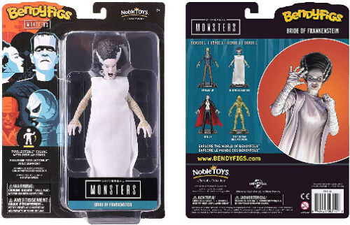 Noble Collection Universal Monsters Bride Of Frankenstein BendyFigs Figure New