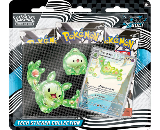 Pokemon TCG Black Bolt Tech Sticker Collection Factory Sealed