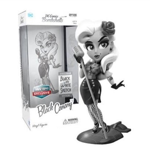 Cryptozoic DC Bombshell Black Canary Black & White Sketch Edition Figure