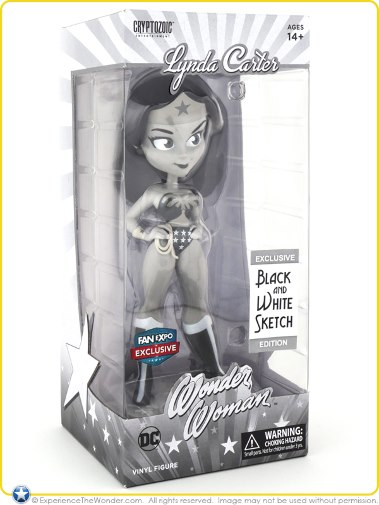 Cryptozoic DC Bombshells Lynda Carter Wonder Woman Black & White Figure New
