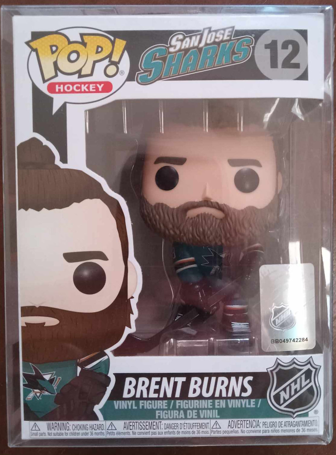 Funko POP Sports NHL Hockey San Jose Sharks Brent Burns Figure Canadian Collectibles