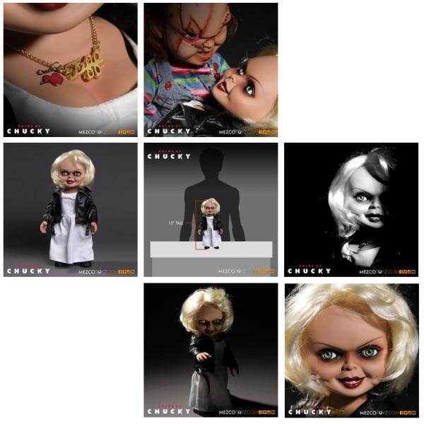 (PRE ORDER) Mezco Childs Play Bride Of Chucky 15" Talking Tiffany Doll Figure New