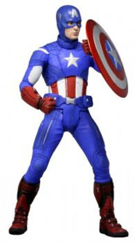 NECA 1/4 Scale Marvel Avengers Captain America 18" Action Figure Brand New