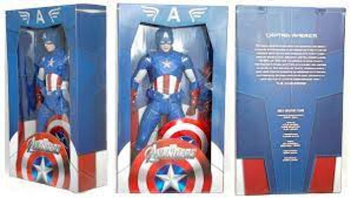 NECA 1/4 Scale Marvel Avengers Captain America 18" Action Figure Brand New