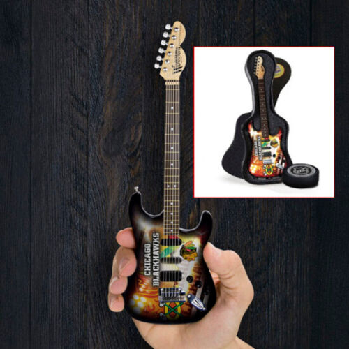 NHL Hockey Chicago Blackhawks Woodrow Mini Guitar Series 1 Brand New