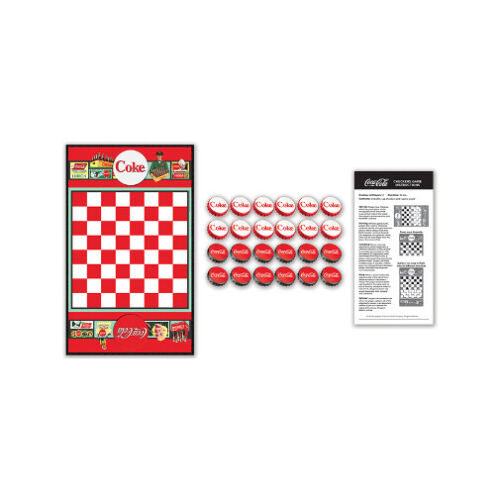 Masterpieces Coca Cola Checkers Board Game Brand New