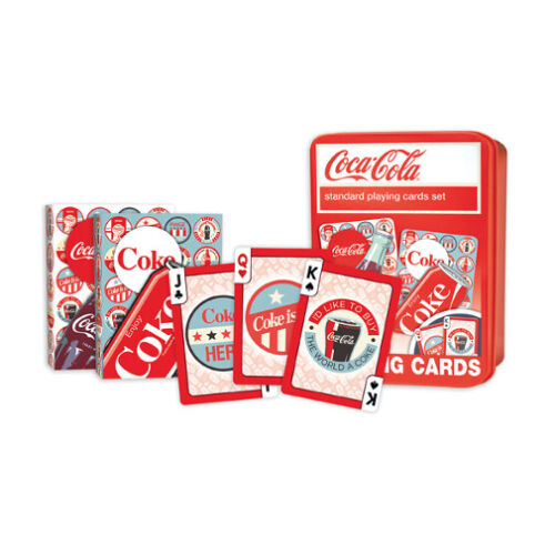 Masterpieces Coca Cola 2 Pack Playing Cards With Collector Tin Brand New