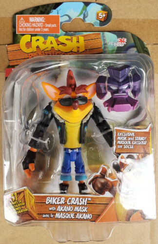 Import Dragons Crash Bandicoot 4.5" Biker Crash Action Figure Brand New