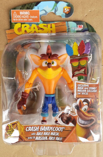 Import Dragons Crash Bandicoot 4.5" Crash Regular Action Figure Brand New