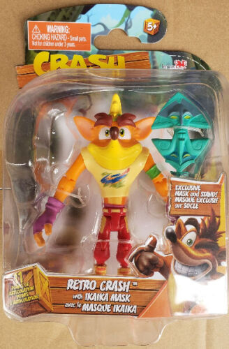 Import Dragons Crash Bandicoot 4.5" Crash Retro Action Figure Brand New