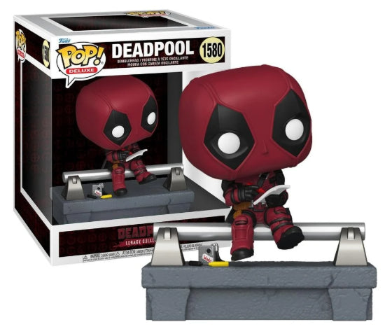 Funko POP Movies Marvel Deadpool On Bridge Deluxe Vinyl Figure New