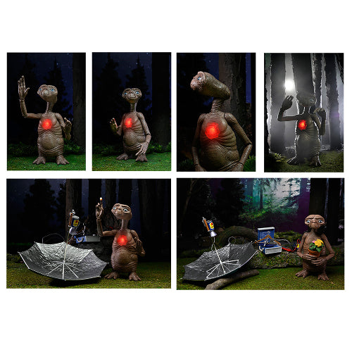 NECA E.T. 40th Anniversary Ultimate Deluxe LED Chest Action Figure Brand New