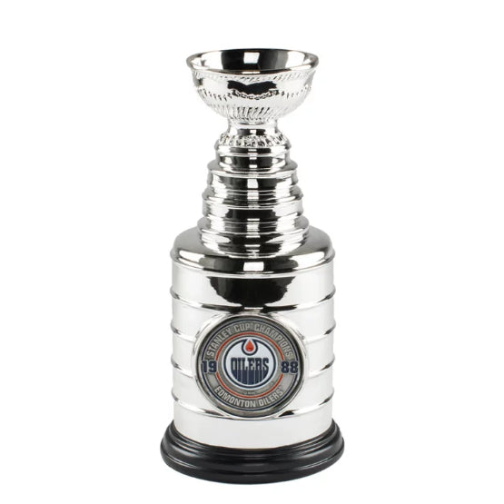NHL Hockey 1988 Edmonton Oilers OIL 8" Replica Stanley Cup New