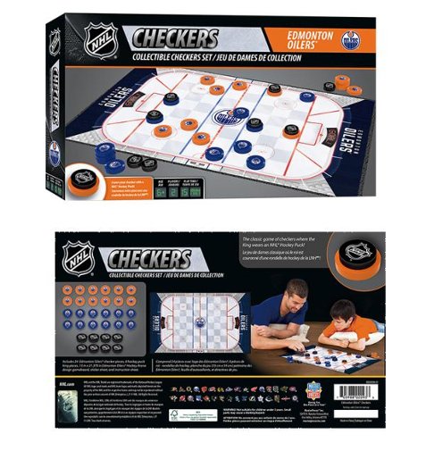 Masterpiece NHL Hockey Edmonton Oilers Checkers Set Board Game New