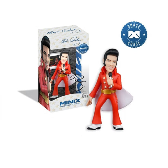 Minix Music Elvis Presley Red Suit CHASE Collector Level Vinyl Action Figure New