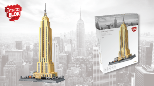 Dragon Blok Lego Architect Empire State Building New York 1995 Pc Building Set