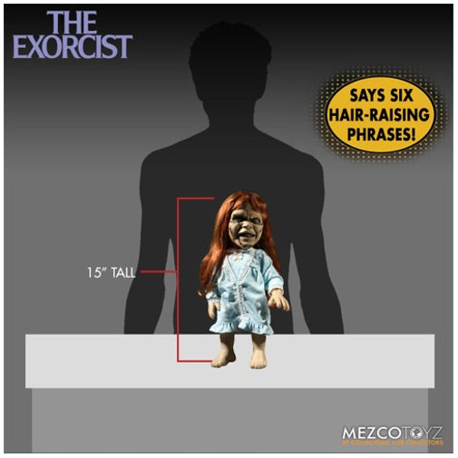 Mezco Toys The Exorcist 15" Talking Regan Figure Doll Brand New