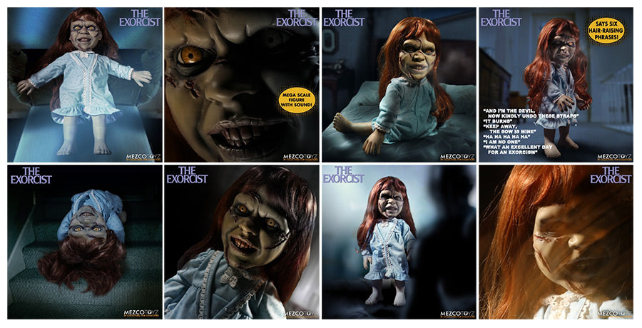 Mezco Toys The Exorcist 15" Talking Regan Figure Doll Brand New