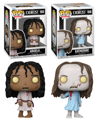 Funko POP Movies Exorcist Believer Set Of 2 Katherine & Angela Possessed Vinyl Figures New