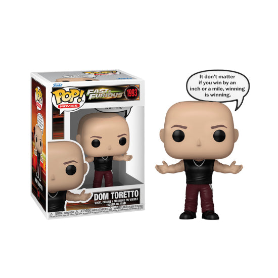 Funko POP Movies Fast And The Furious Dom Toretto Vin Diesel Vinyl Figure New