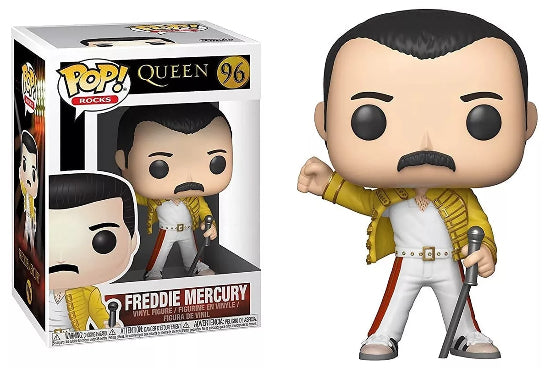 Funko POP Music Freddie Mercury 1986 Wembley Vinyl Figure Brand New