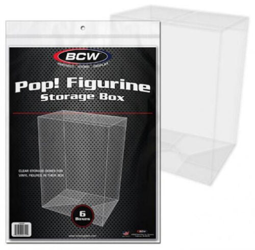BCW Funko POP Figure Figurine Storage Protector Boxes Pack Of 6 New