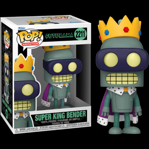 Funko POP TV Futurama Super King Bender Vinyl Figure New