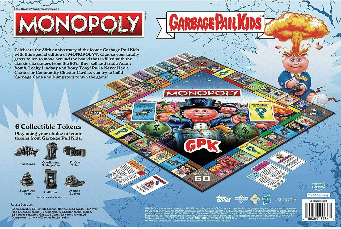 Monopoly Garbage Pail Kids GPK Collectors Edition Board Game Brand New