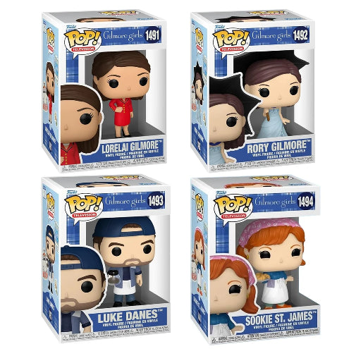 Funko POP TV Gilmore Girls 25th Anniversary Set Of 4 Vinyl Figures New